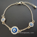 Elegante pulsera de mal de ojo para niñas ojo azul pulsera